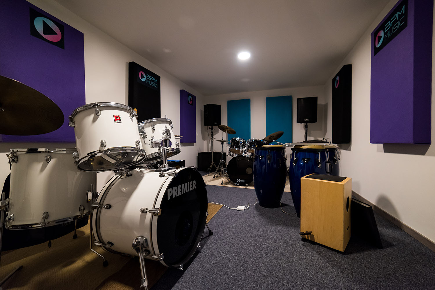 Salle de batterie et de percussions - BPM Music - Chablais